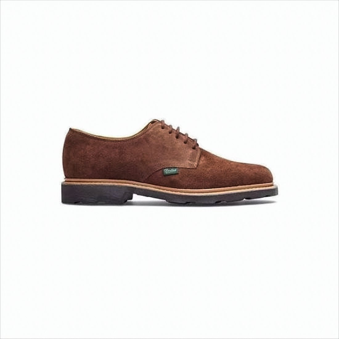 Classic Derby Lace-Up Shoes in Rich Brown Suede