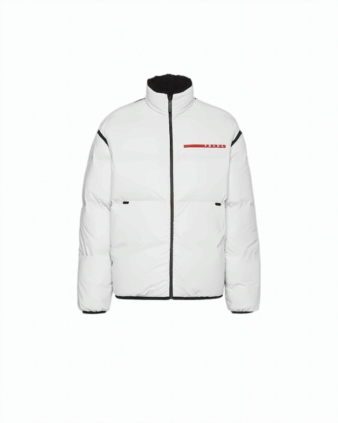 Short Padded Jacket with High Collar