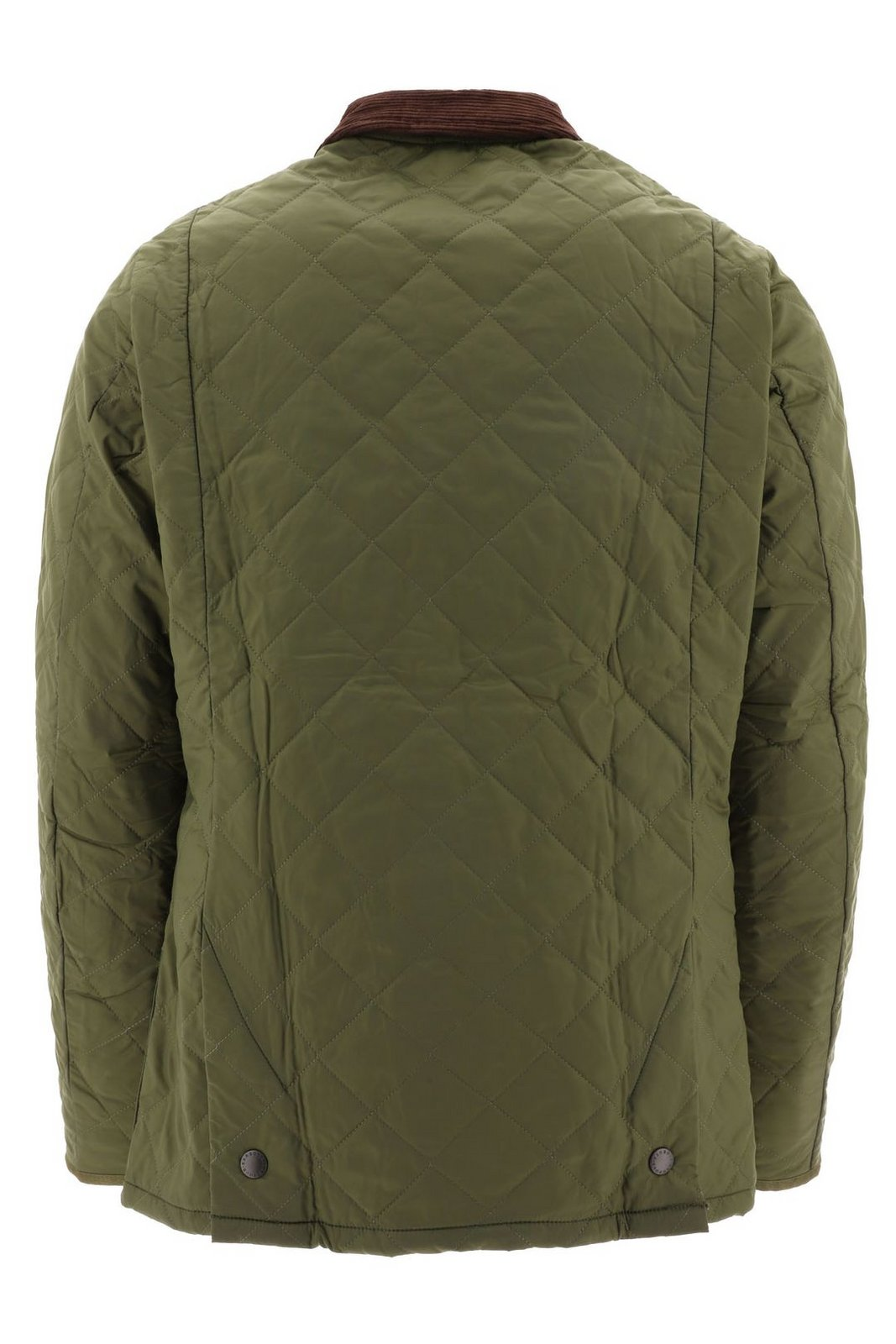 Quilted Barbour Jacket with Classic Collar and Button Closure