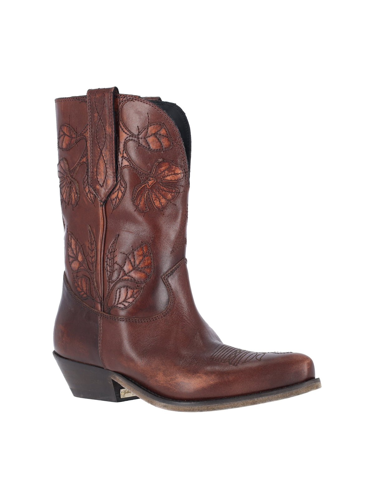 Brown Wish Star Tonal Stitched Boots