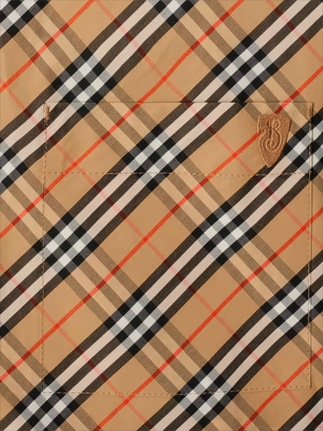 Cropped Check Pattern Blouse