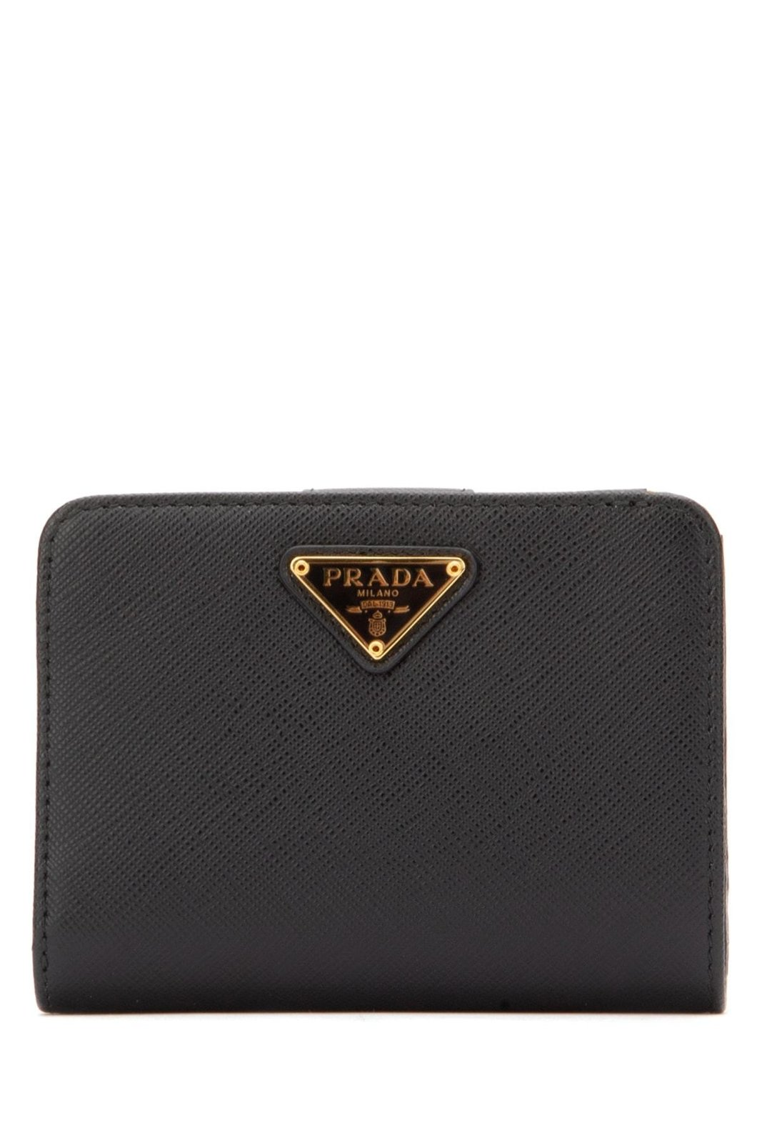 Textured Leather Medium Wallet with Flap Closure