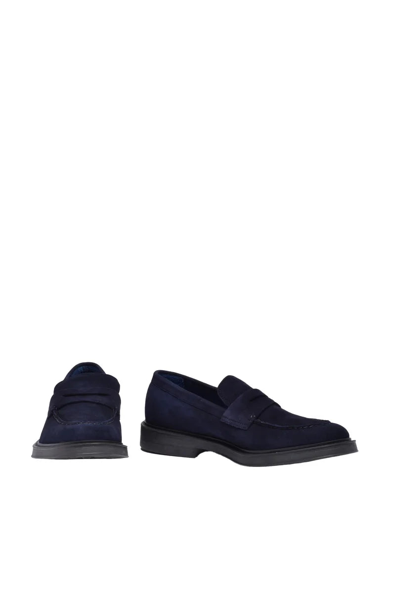 Suede Loafer - Blue