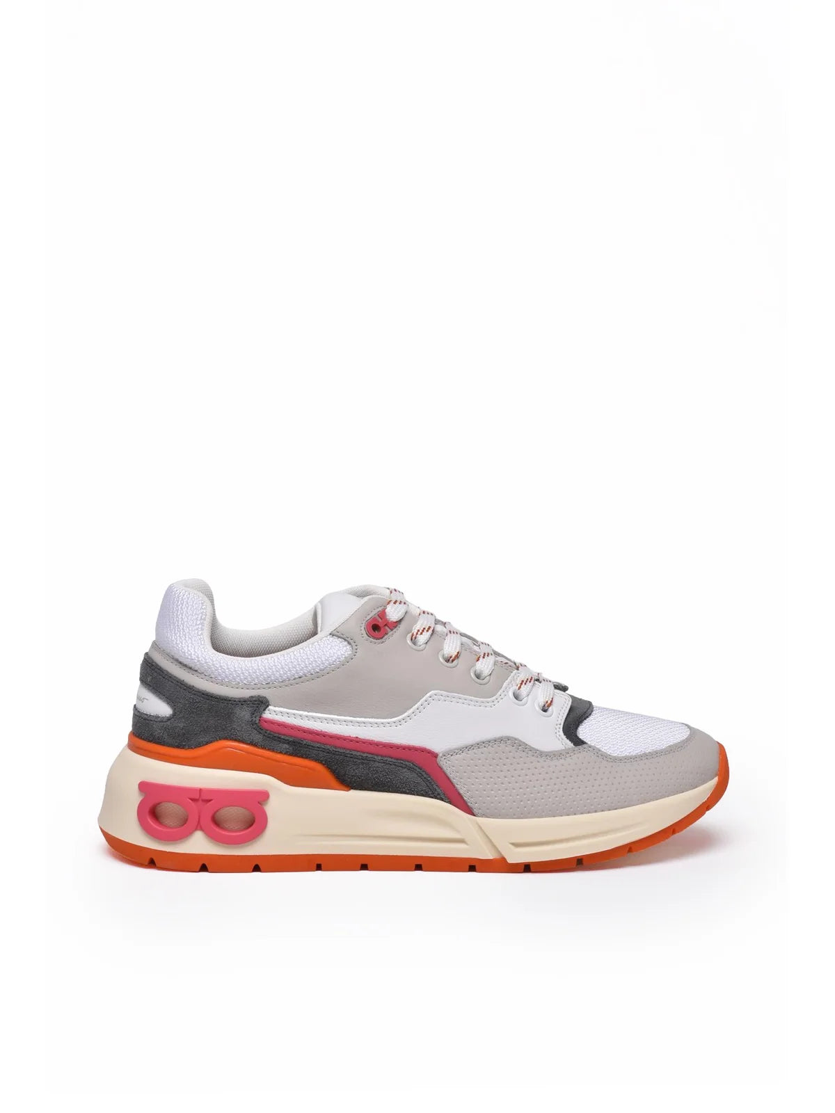 Grey Leather Sneakers