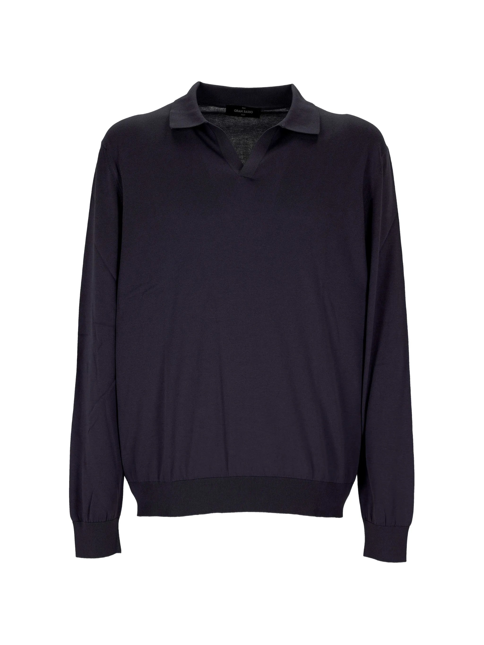 White Tennis Polo Collar Cotton Pullover
