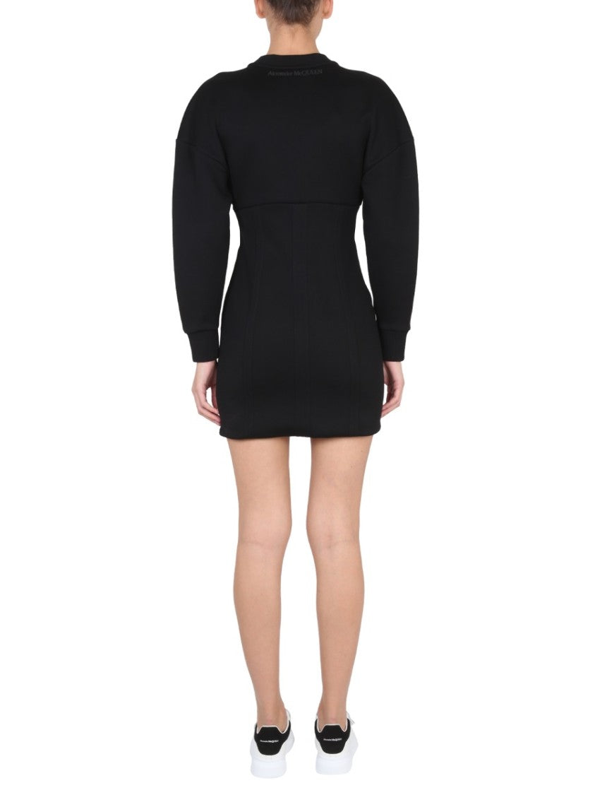 Mini Dress With Cocoon Sleeves