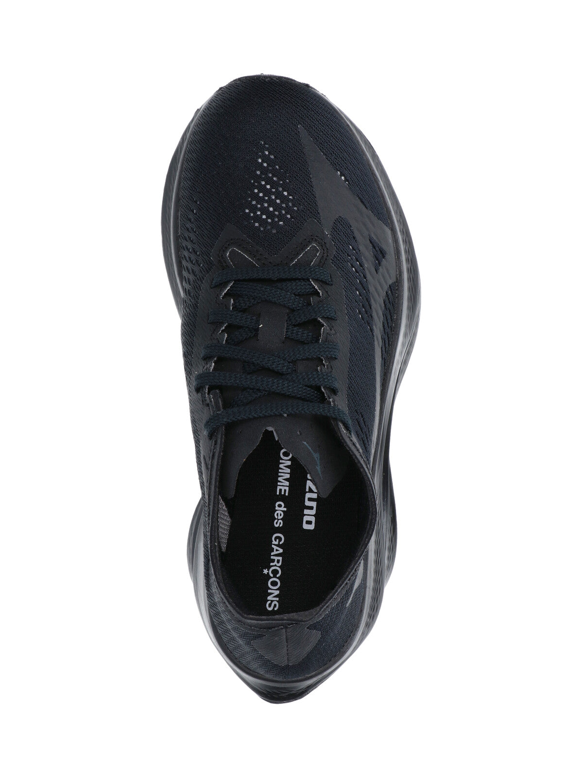 All-Black Sneakers with Rounded Toe