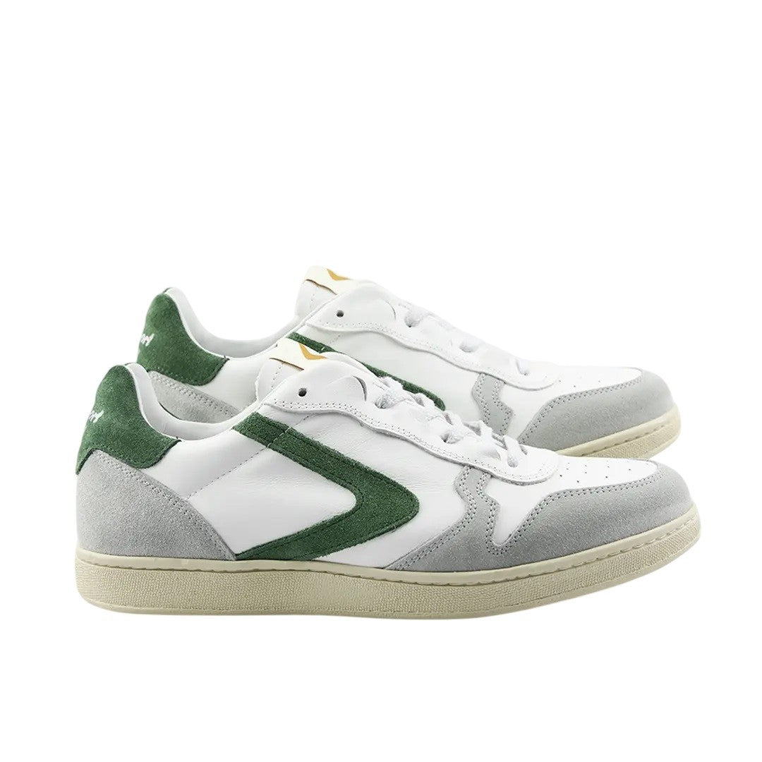 Premium Leather And Suede Sneakers With Rubber Cupsole