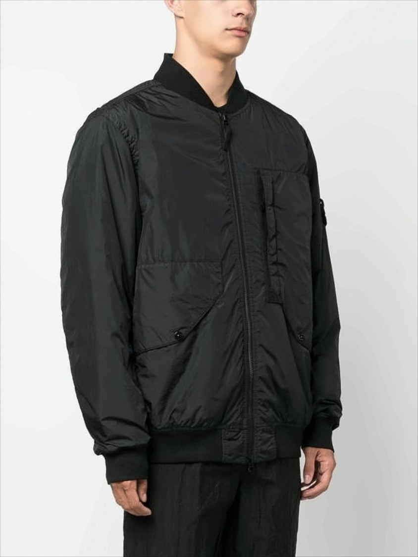 Padded Jacket with Front Zip Closure