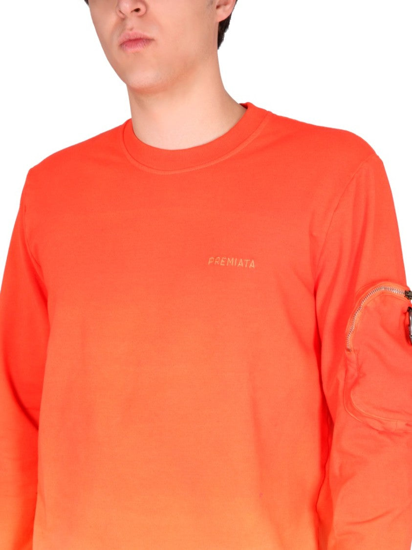 Cross-Neck Sweatshirt