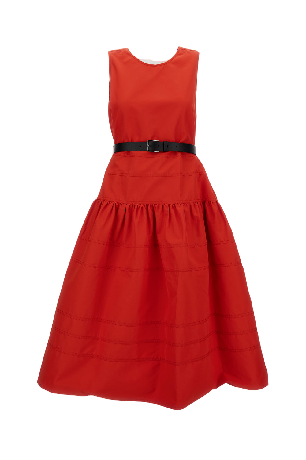 Red Dress with Silhouette