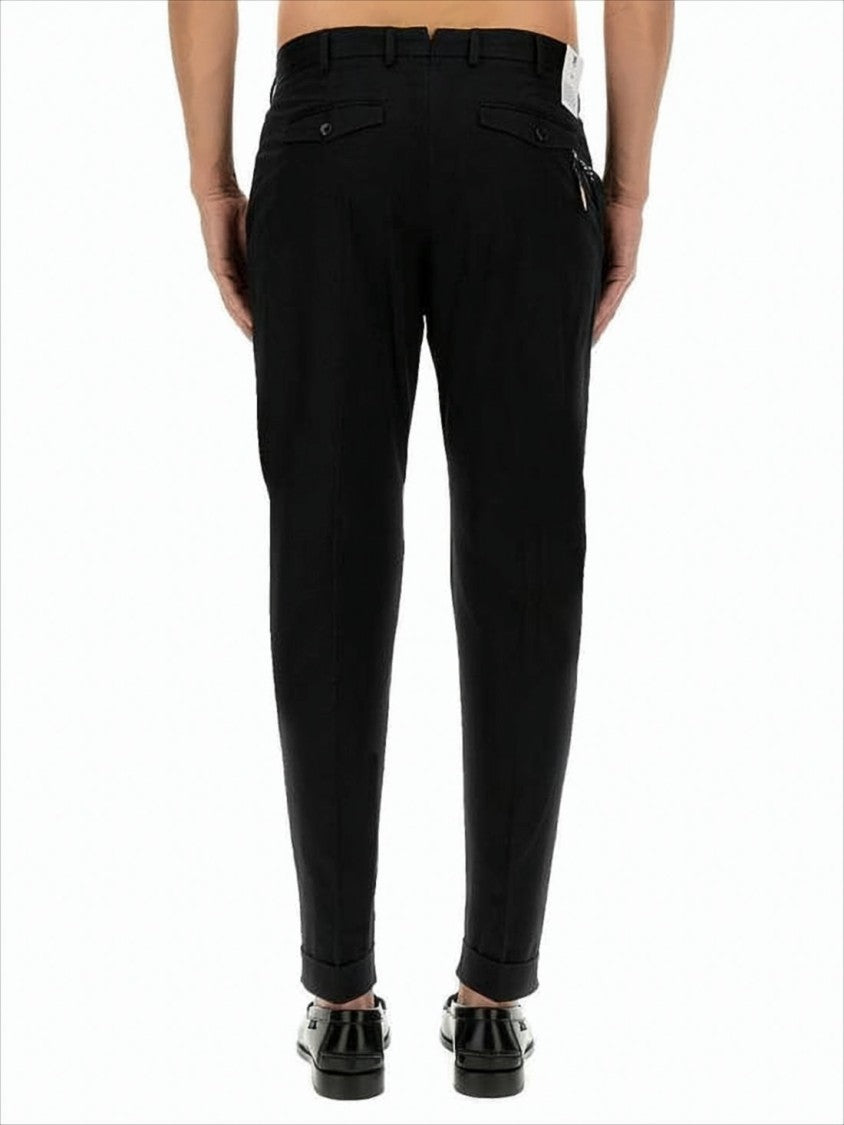 Tailored Black Straight Pants