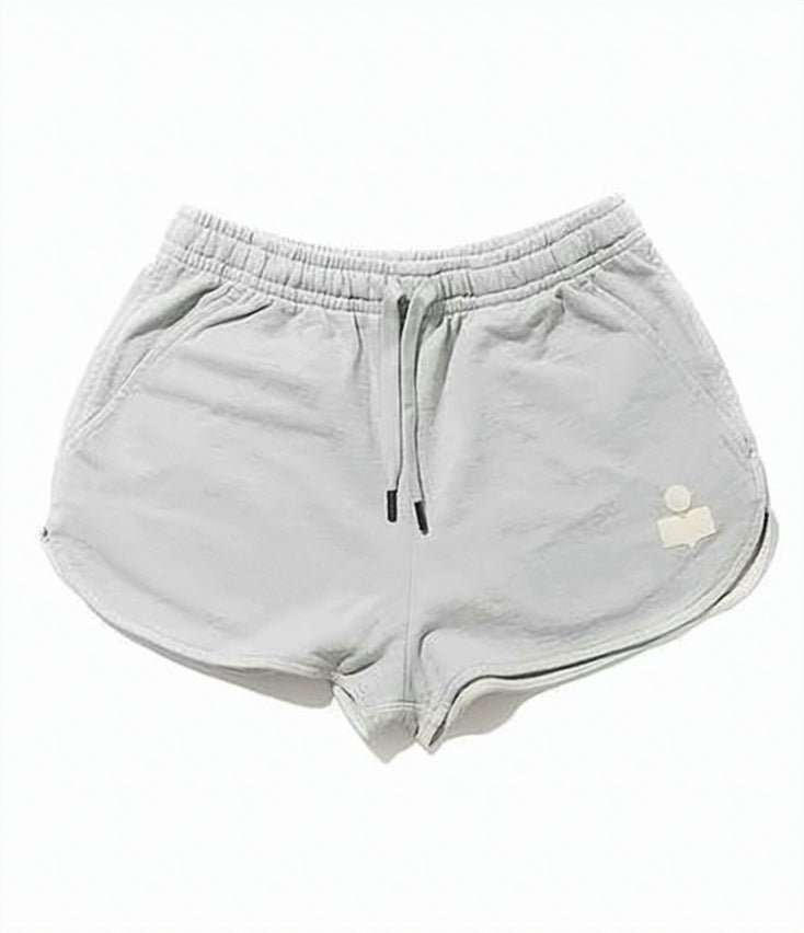 Relaxed-Fit Grey Shorts with Adjustable Waistband