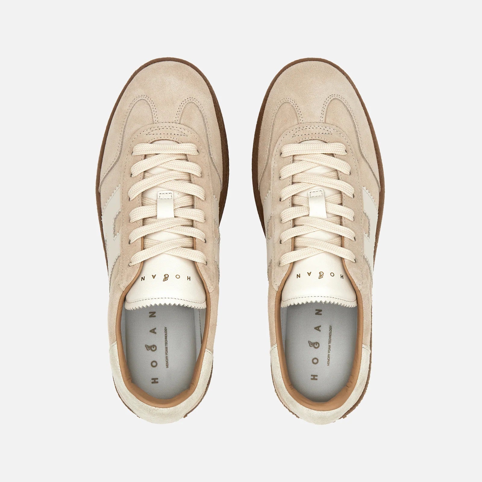 Beige H698 Allacciato H Lace-Up Shoes