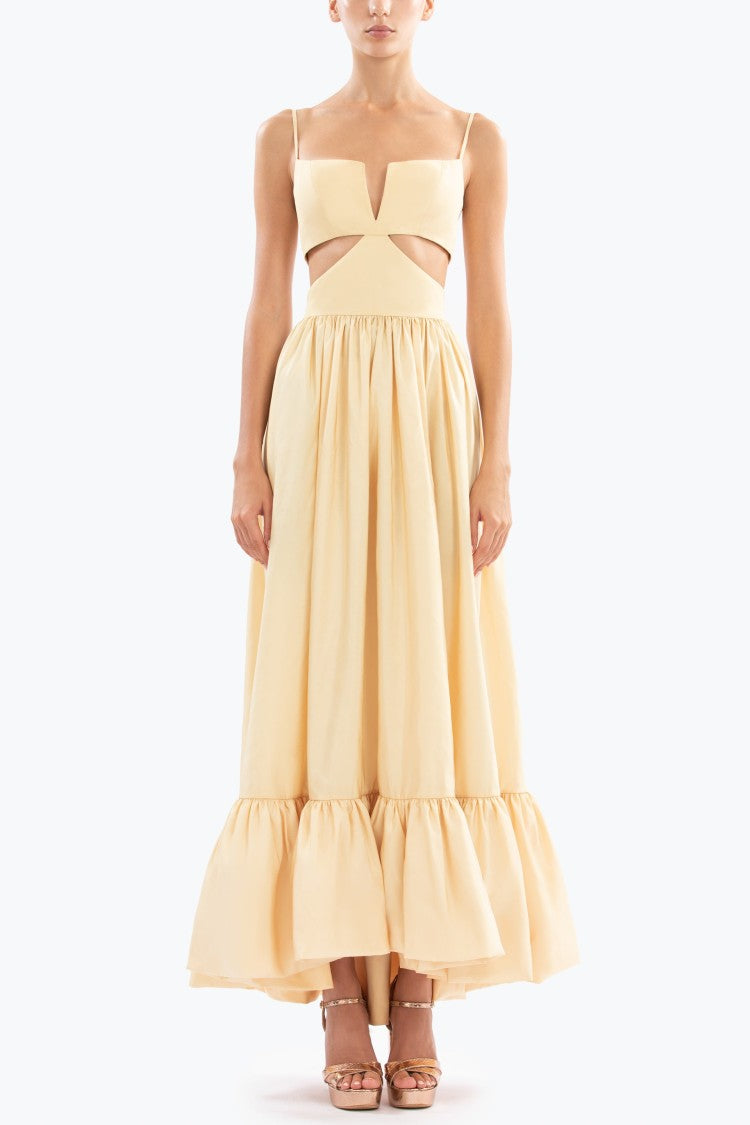 Taffeta Midi Dress