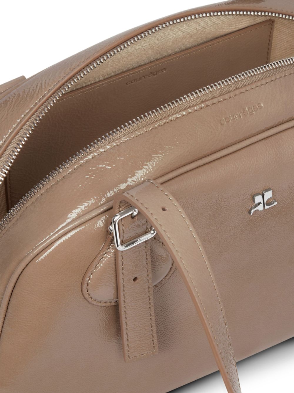 Beige Handbag with Adjustable Straps
