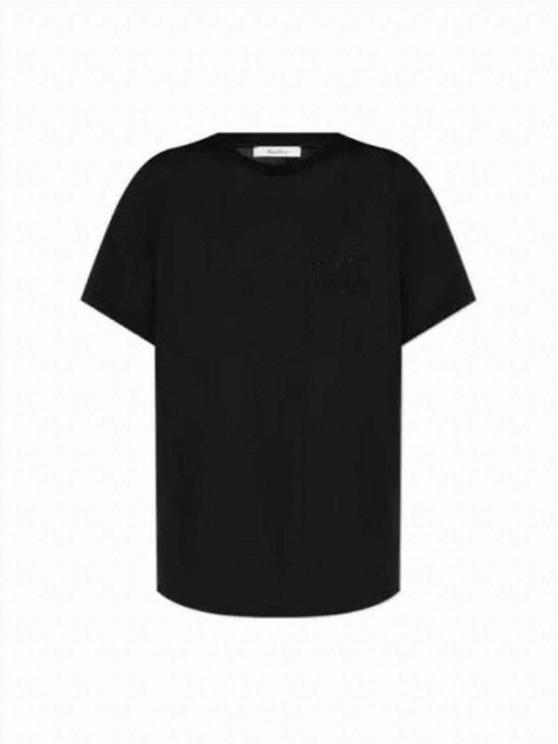 Relaxed-Fit Black T-Shirt With Subtle Logo Detail