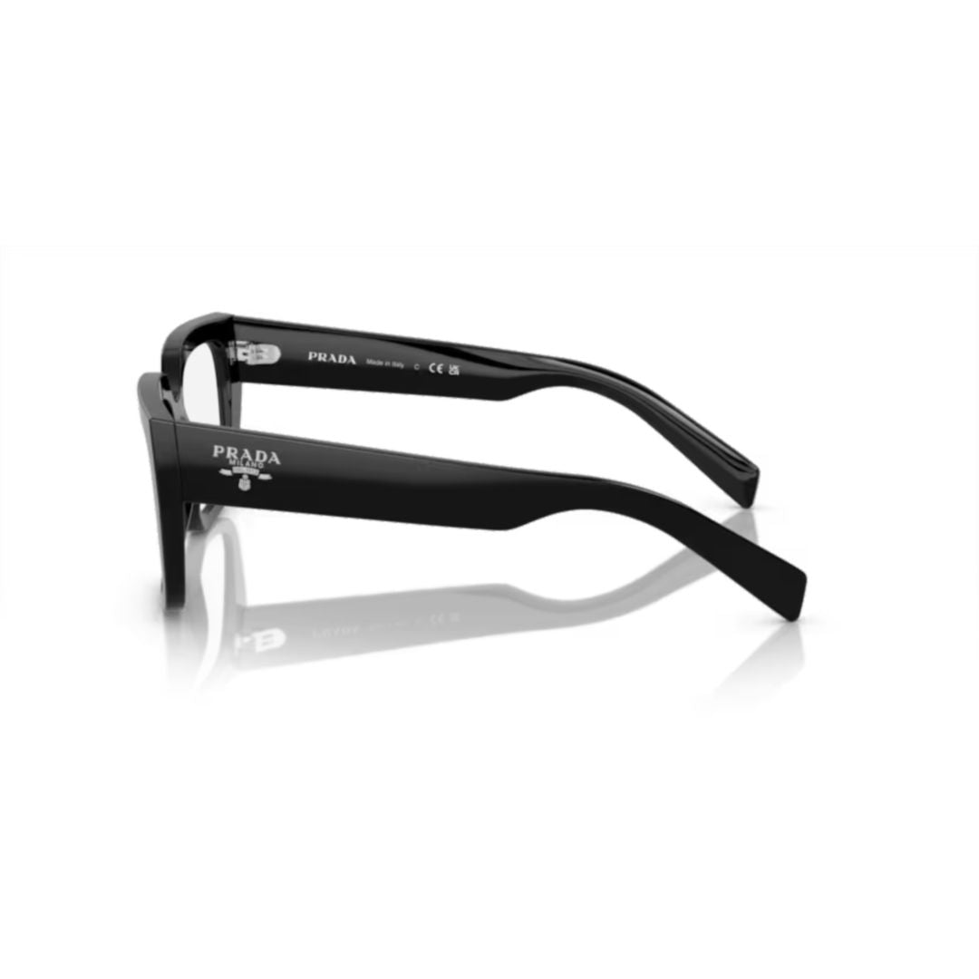 A03v Vista Oversized Square Frame Black Acetate Sunglasses