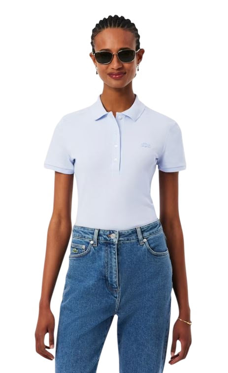 Lilac Slim Fit Cotton Piqué Polo