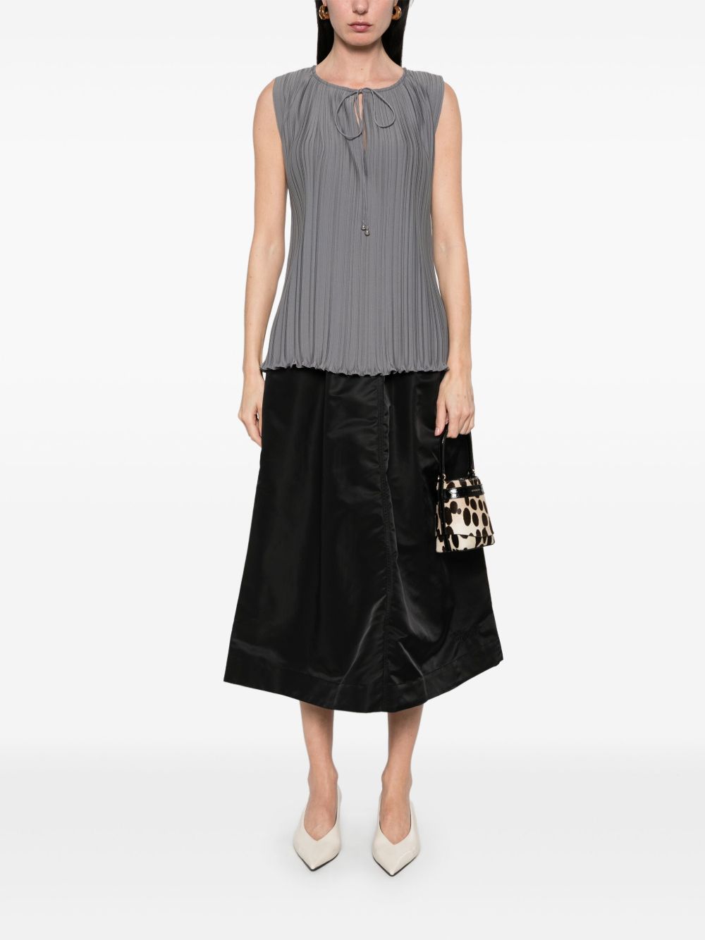 Sleeveless Slate Grey Top