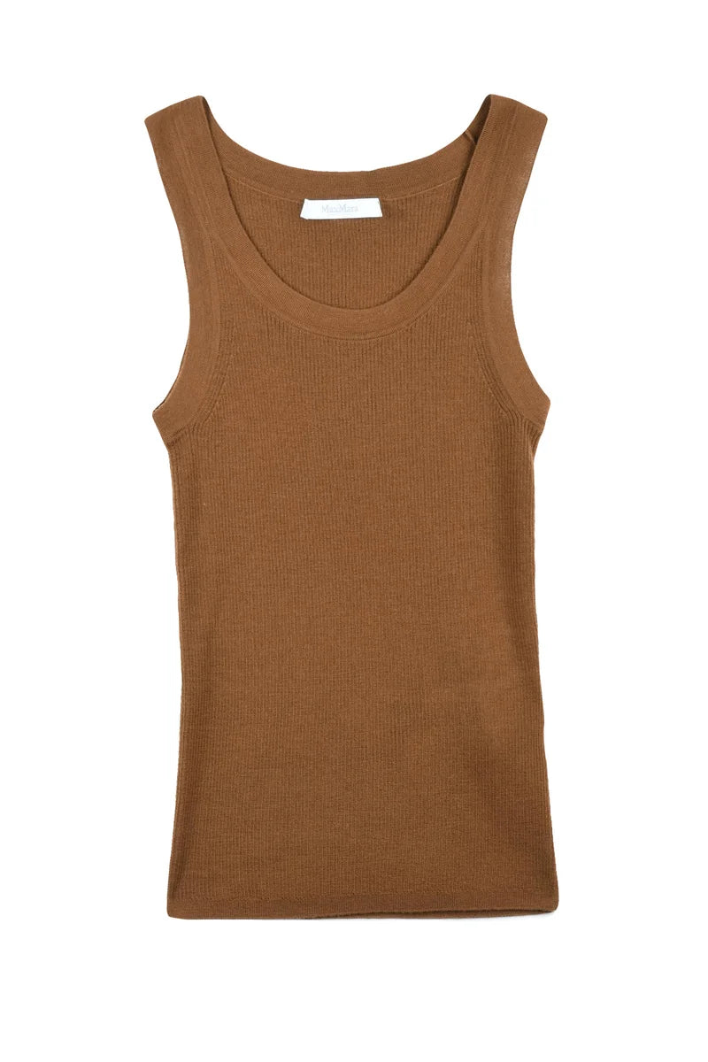 Eliadi Virgin Wool Top - Brown