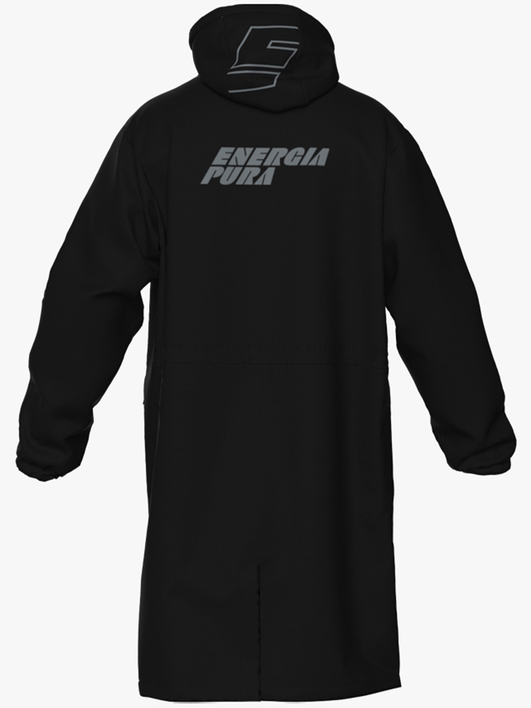 New Storm Long Hooded Black Coat
