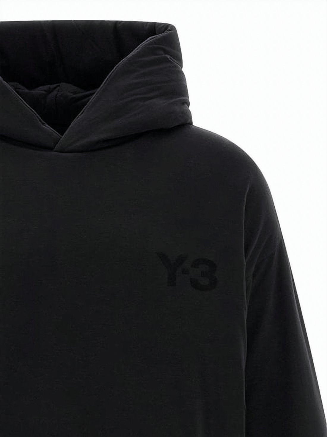 Structured Padded Black Hoodie