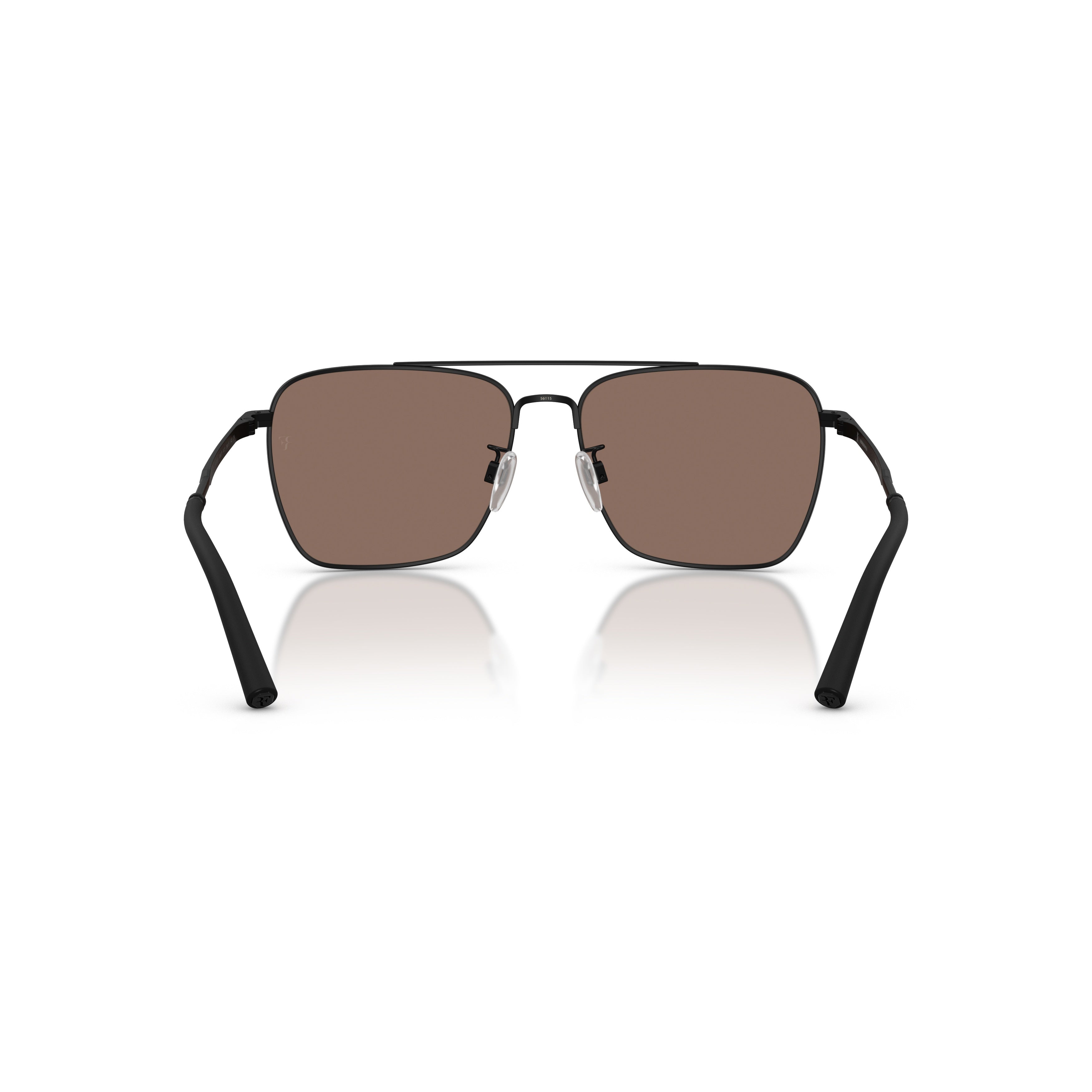 0ov1362s Rectangular Metal Frame Sunglasses with Double Bridge Design