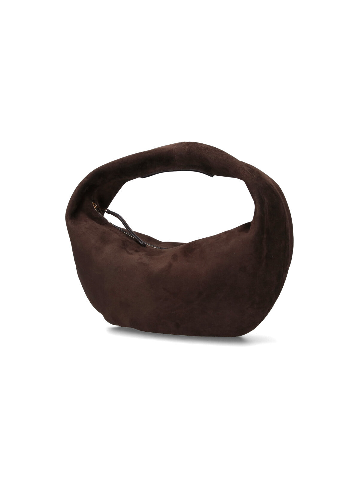"Olivia" Hobo Bag – Dark Brown Suede
