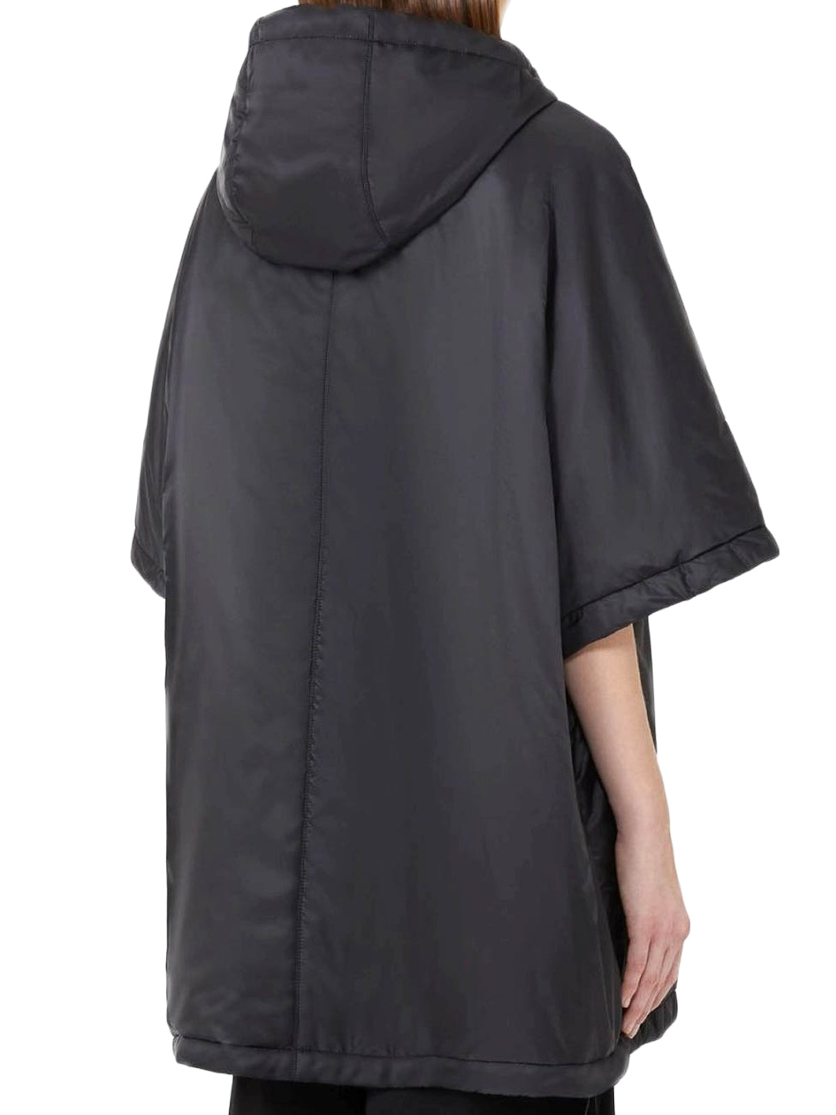 Short-Sleeve Padded Jacket with Hood