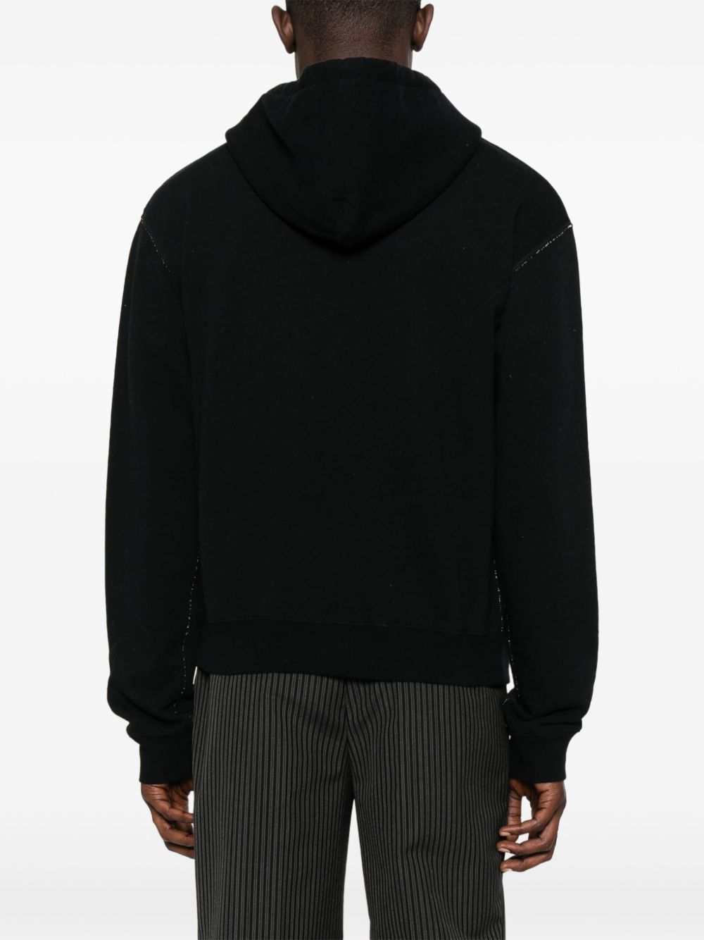 Classic Black Hoodie With Vintage Graphic Print