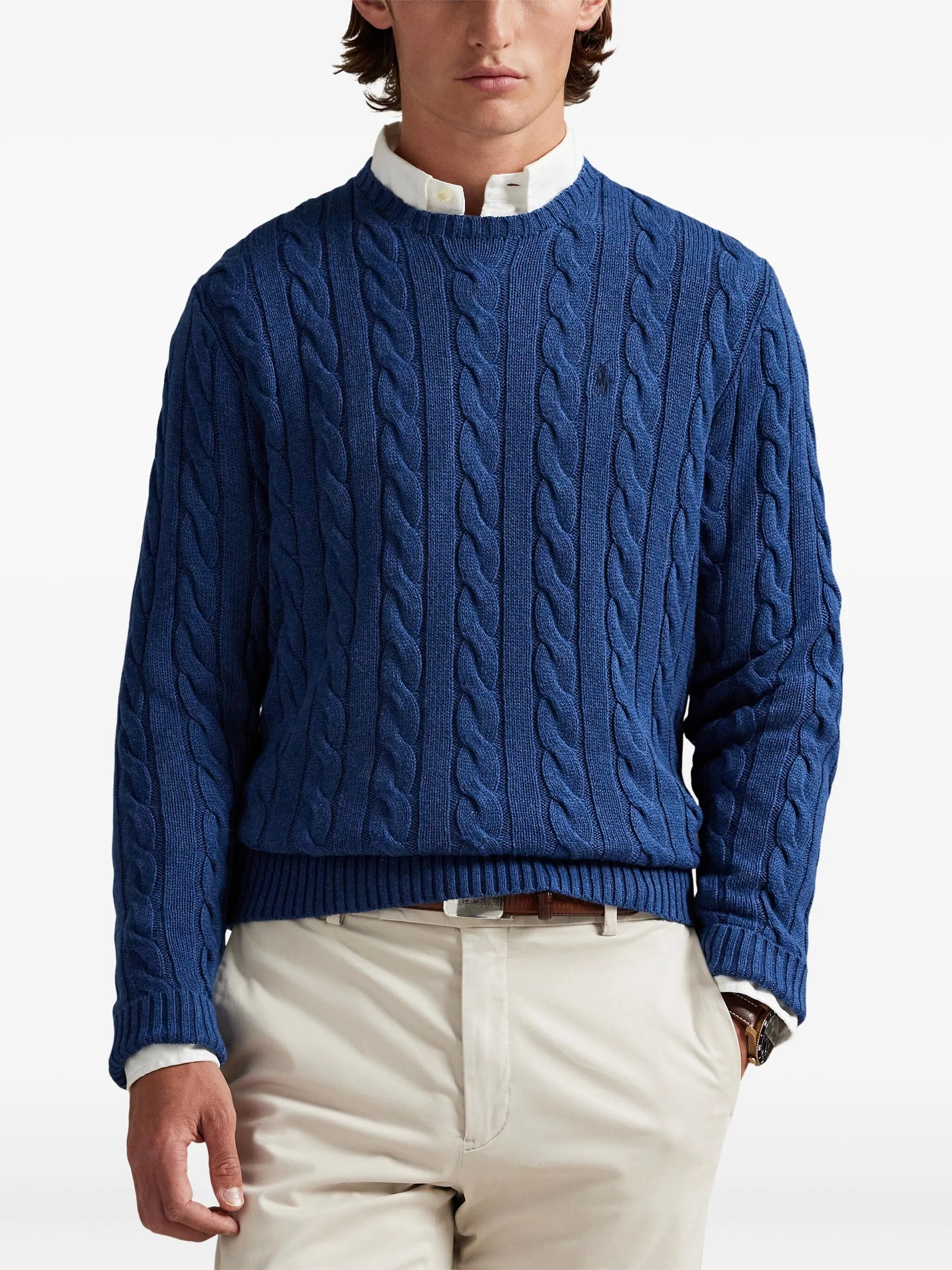 Cable Knit Cotton Sweater