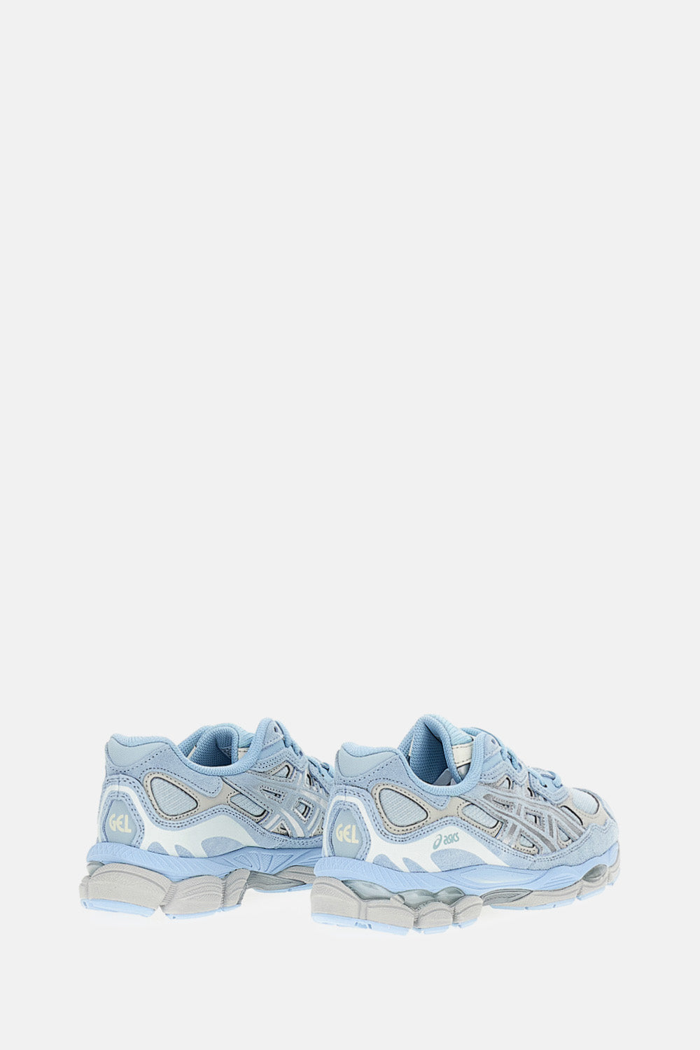 Light Blue 'Gel-Nyc Upper' Leather Sneakers