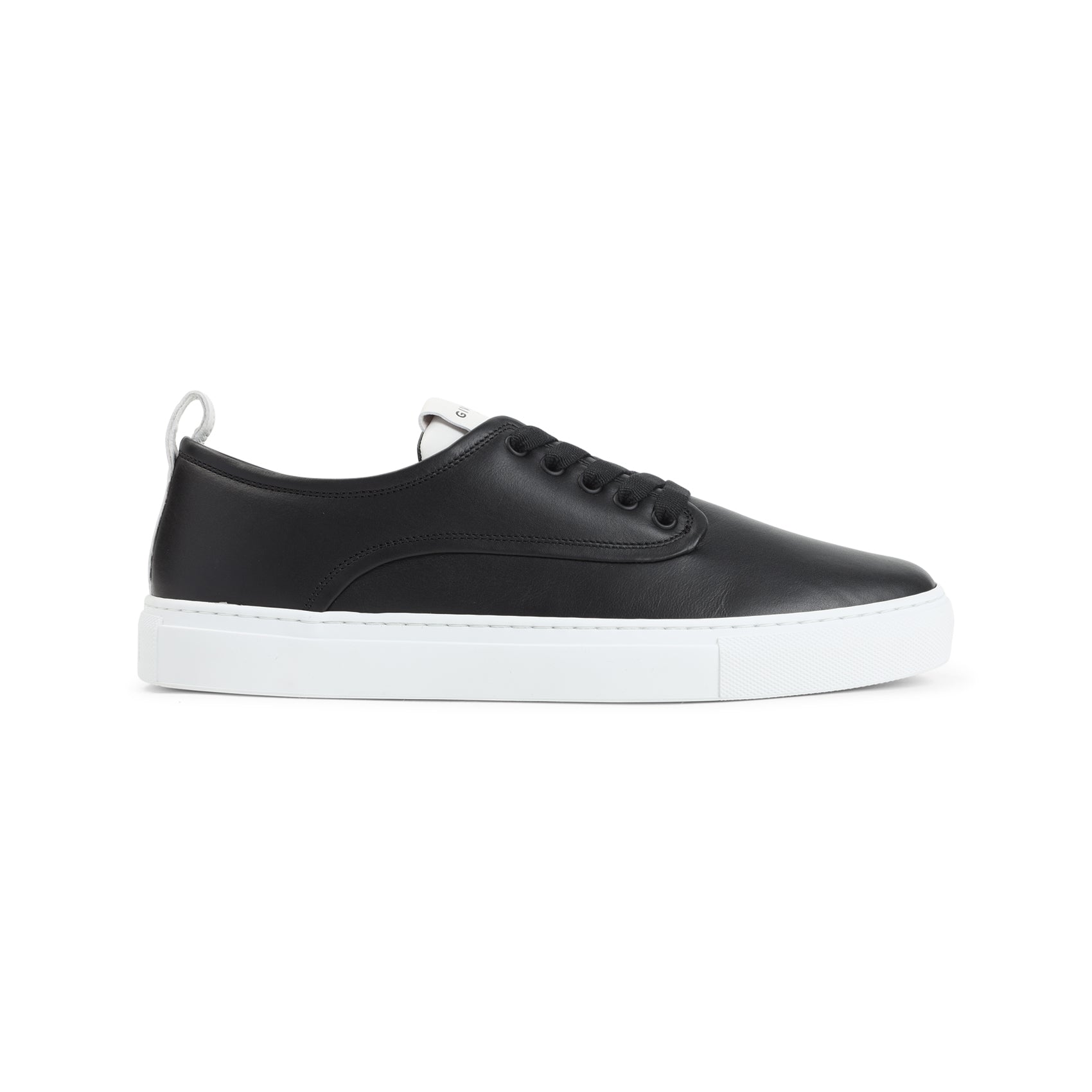 Calf Leather Sneakers with Contrasting Sole