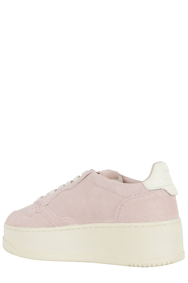 White Platform Low Sneaker