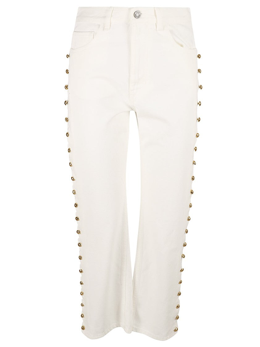 High-Waisted Straight-Leg Jeans