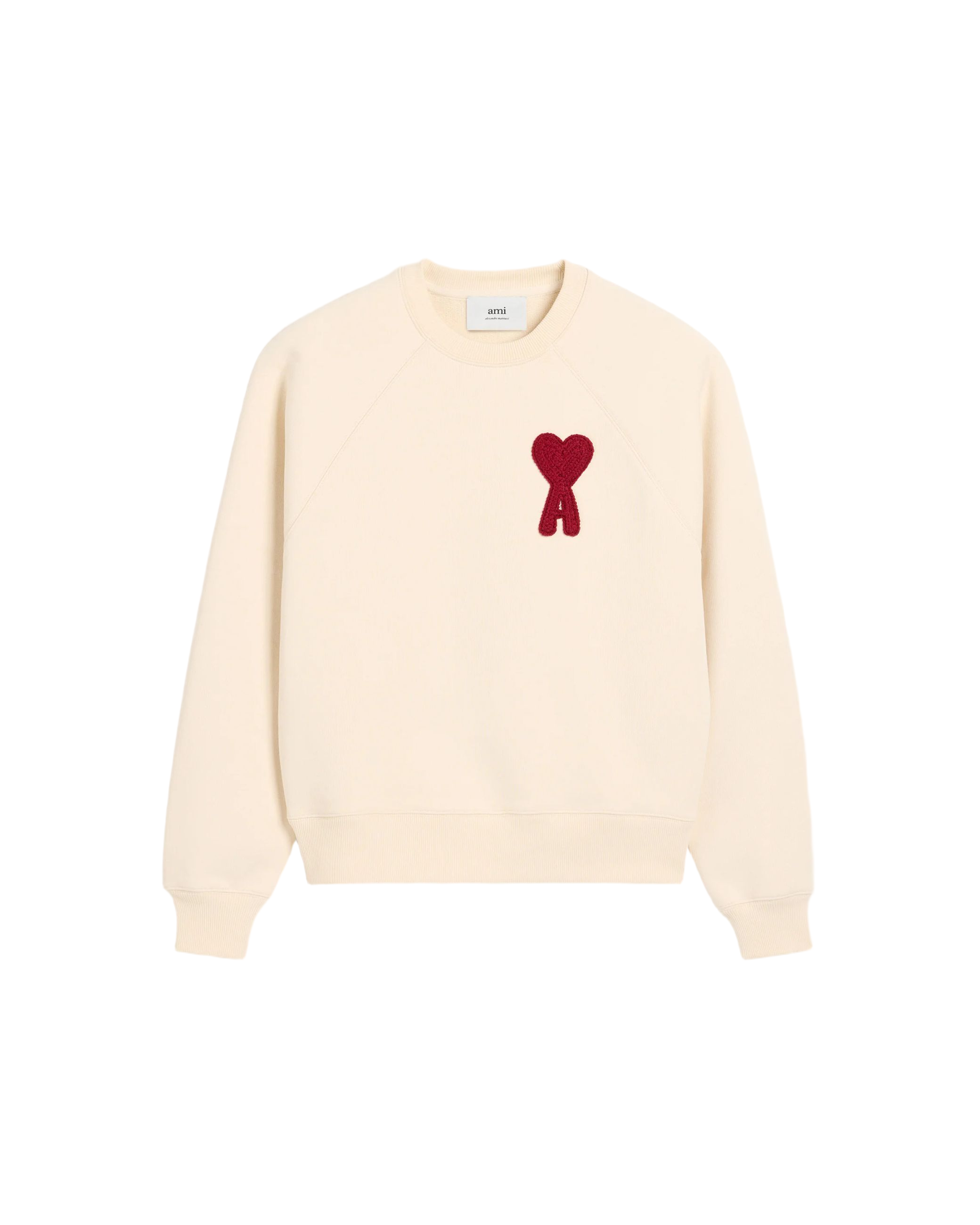 Bluza dresowa z dekoltem okrągłym i charakterystycznym logo w kształcie serca