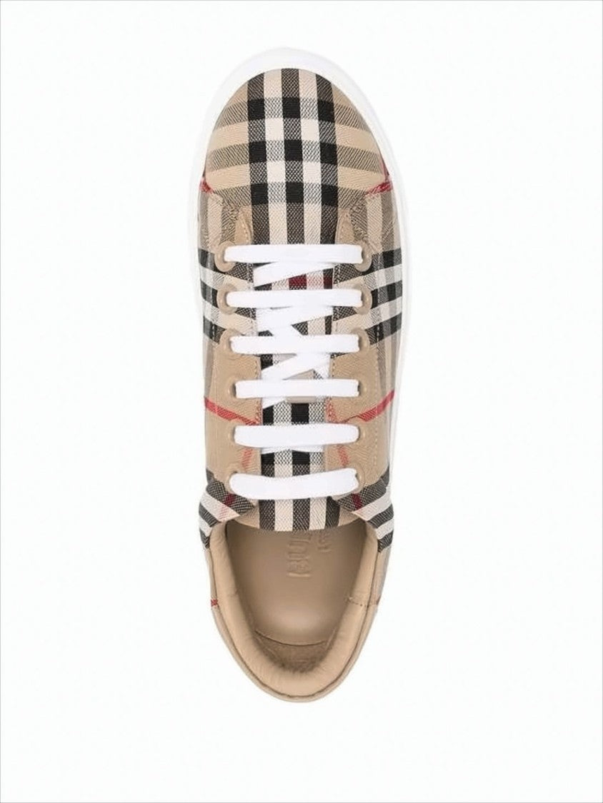 Check Pattern Low-Top Sneakers
