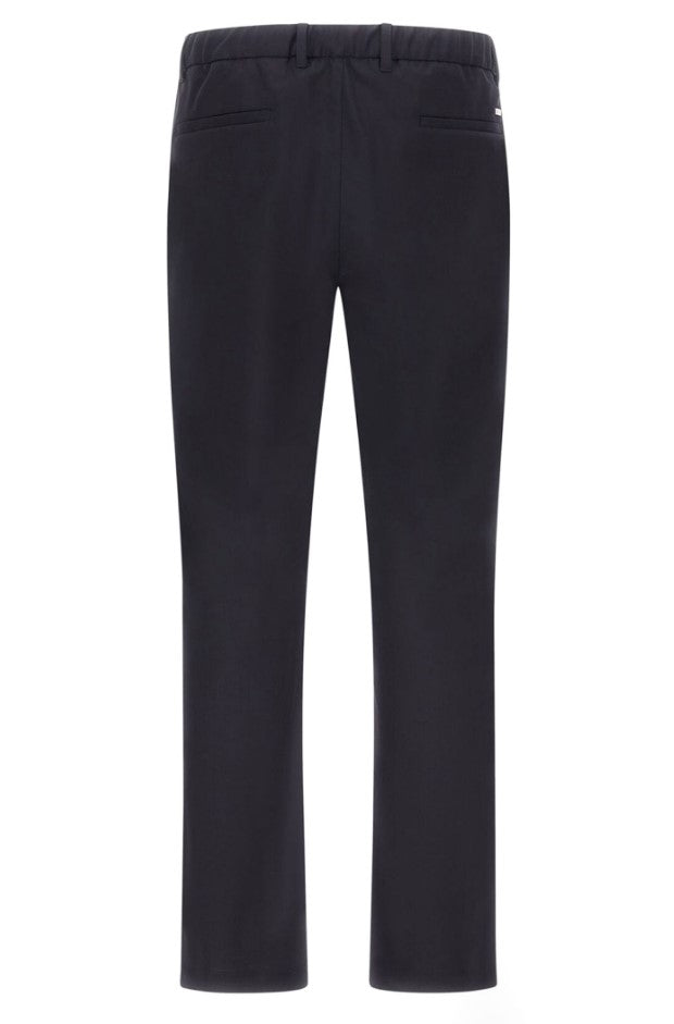 Blue Stretch Cool Wool Trousers