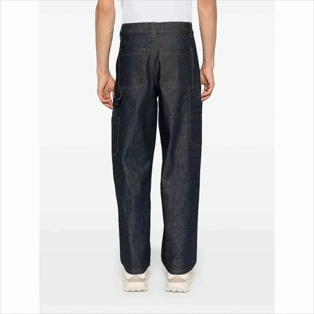 Relaxed Fit Straight-Leg Denim Pants