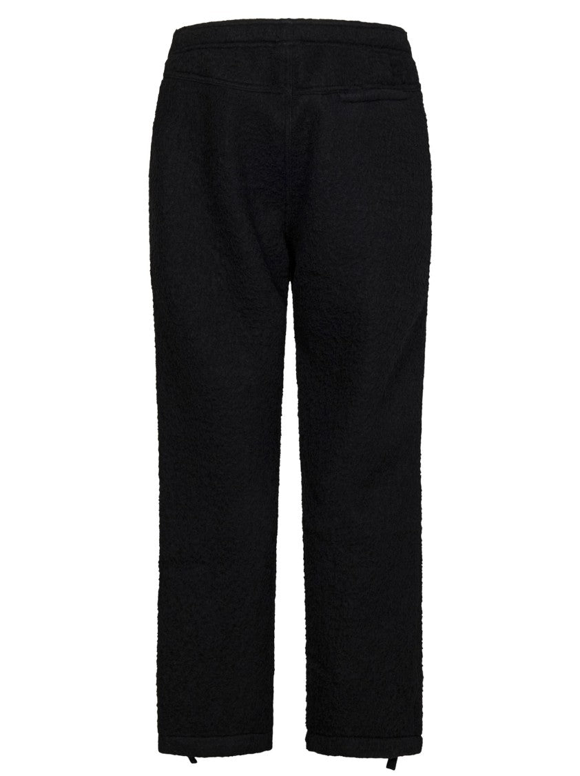 Black Wool Blend Trousers