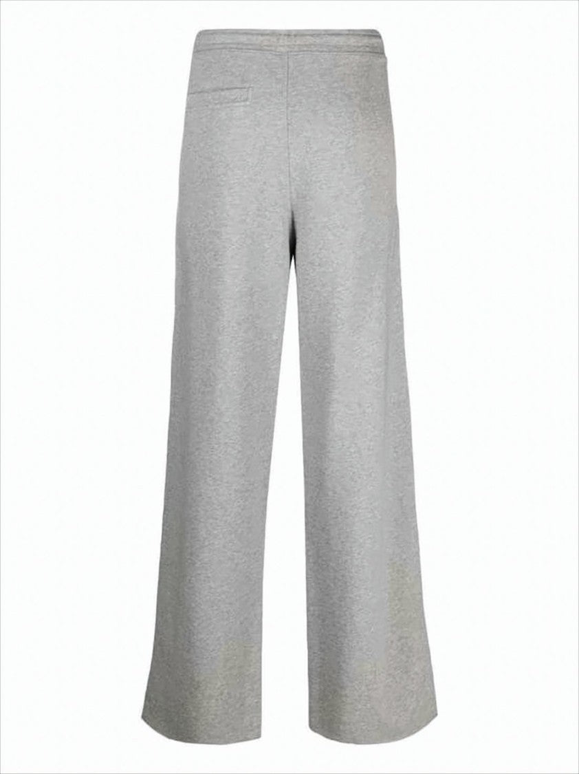 Relaxed Fit Wide-Leg Jogger Pants with Drawstring Waistband