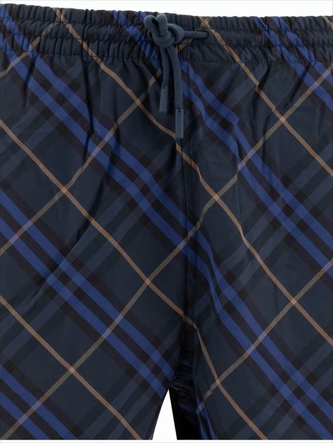 Plaid Pattern Swim Shorts