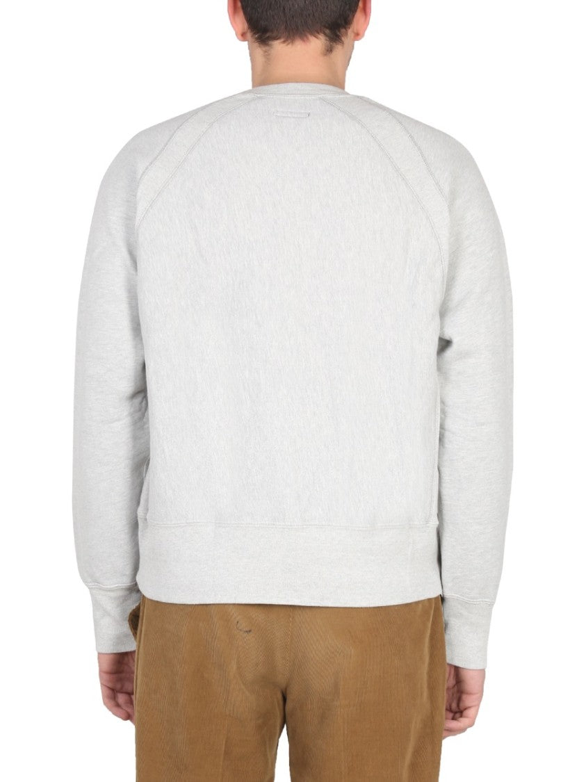 Relaxed Fit Crewneck Sweatshirt With Logo