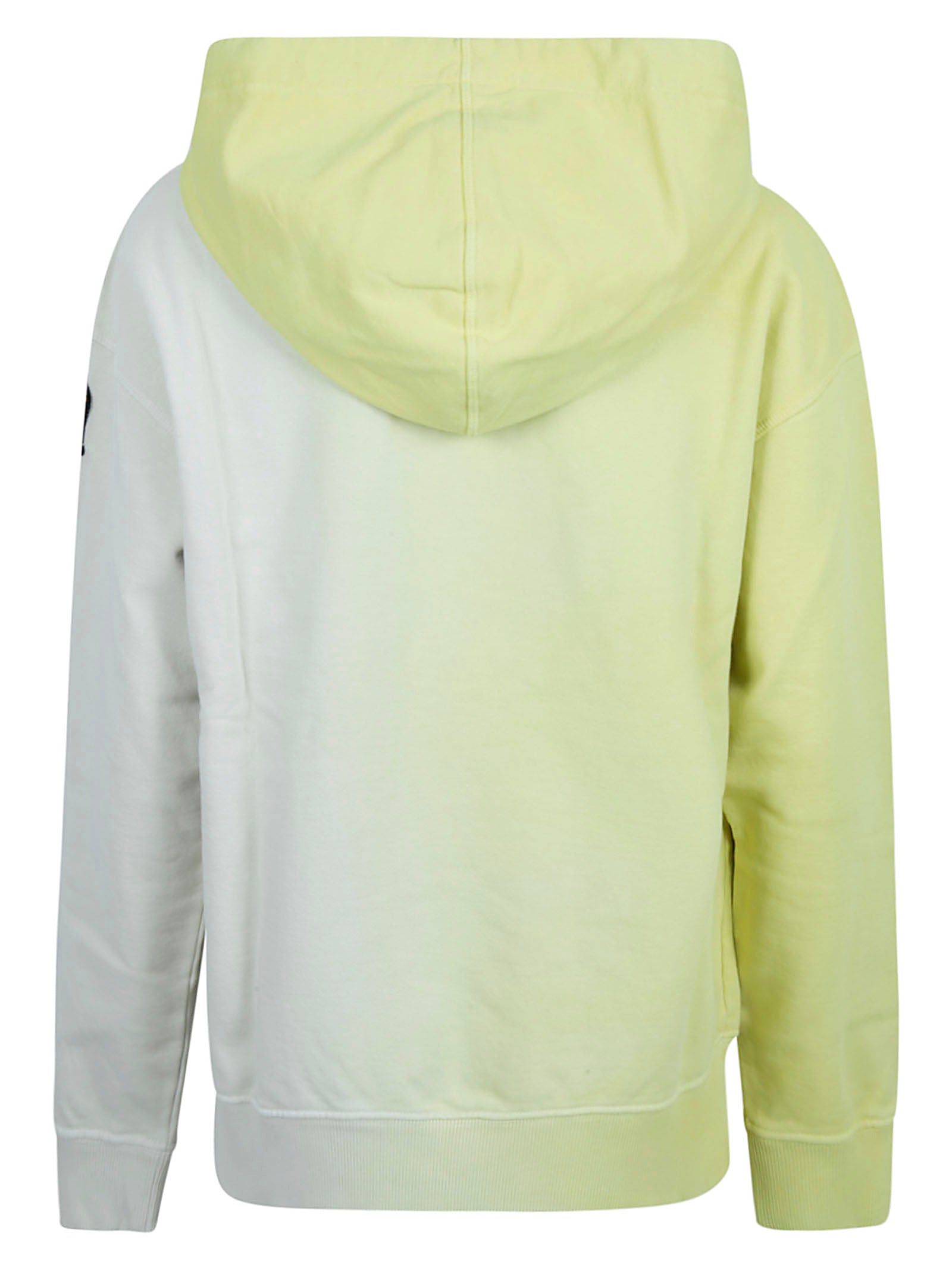 Color-block Hoodie with Drawstring Hood