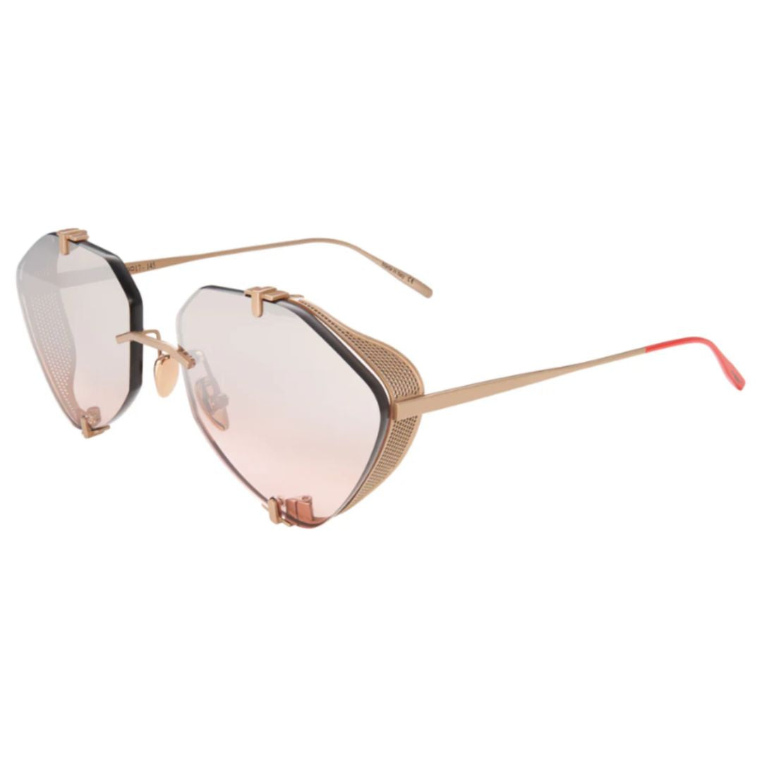 Khoid Kh-3 Geometric Titanium Sunglasses with Gradient Lens