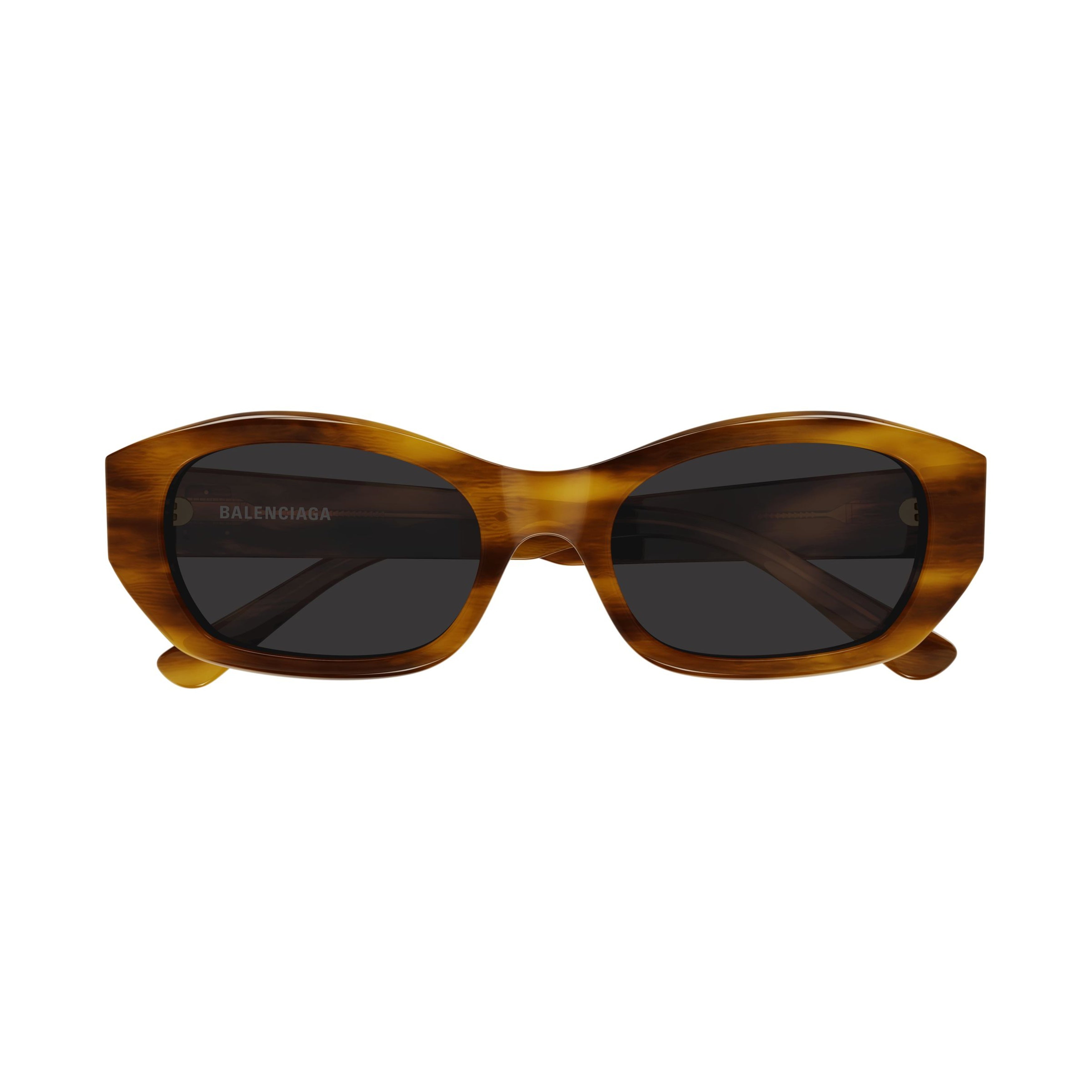 Rectangular Tortoiseshell Acetate Sunglasses With Double 'B' Logo