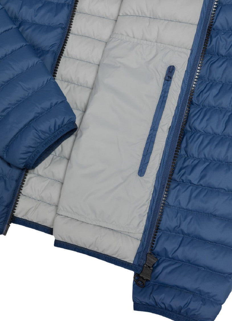 Lightweight Down Jacket With Fixed Hood And Water-Repellent Finish