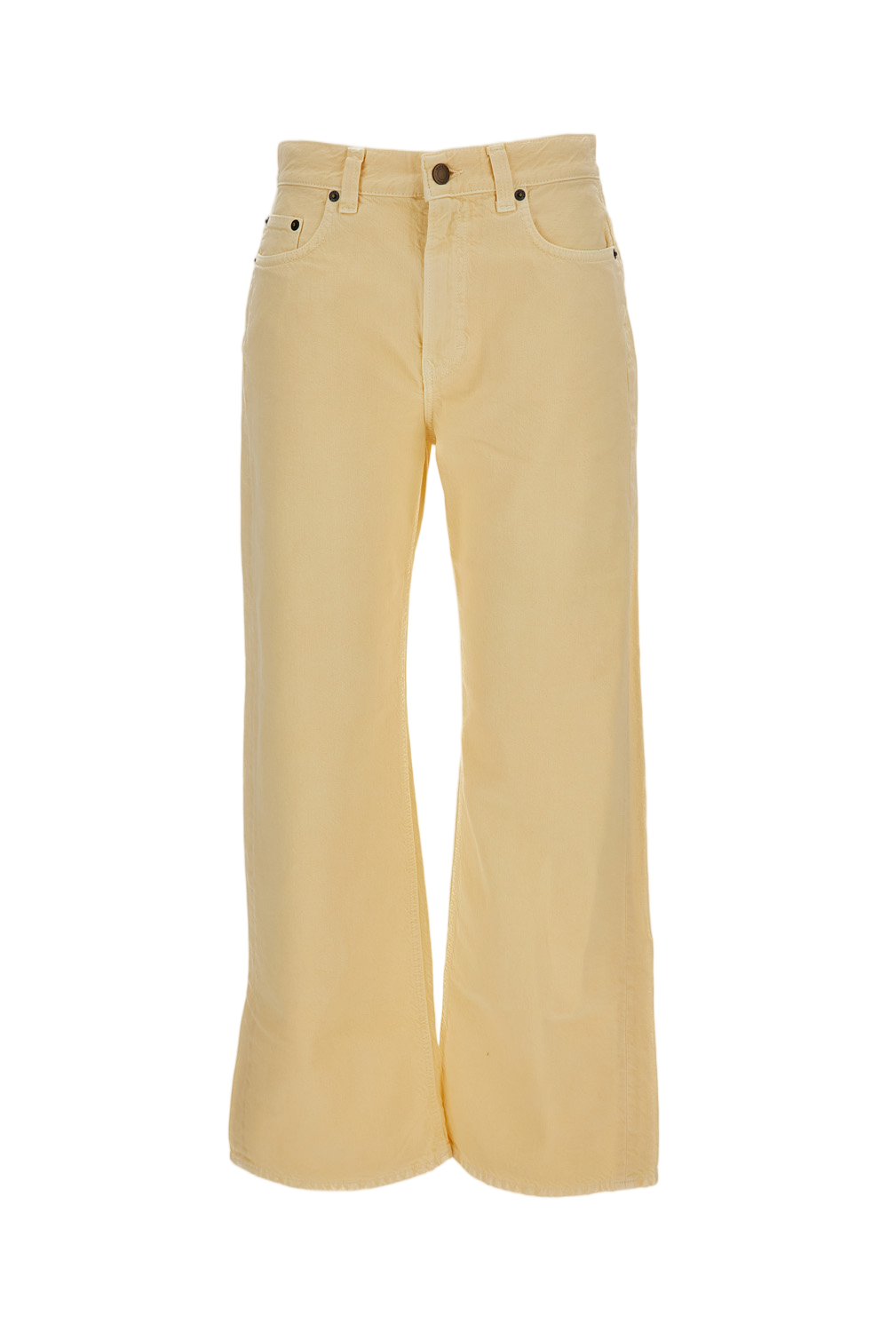 Organic Cotton-Linen Wide-Leg Jeans