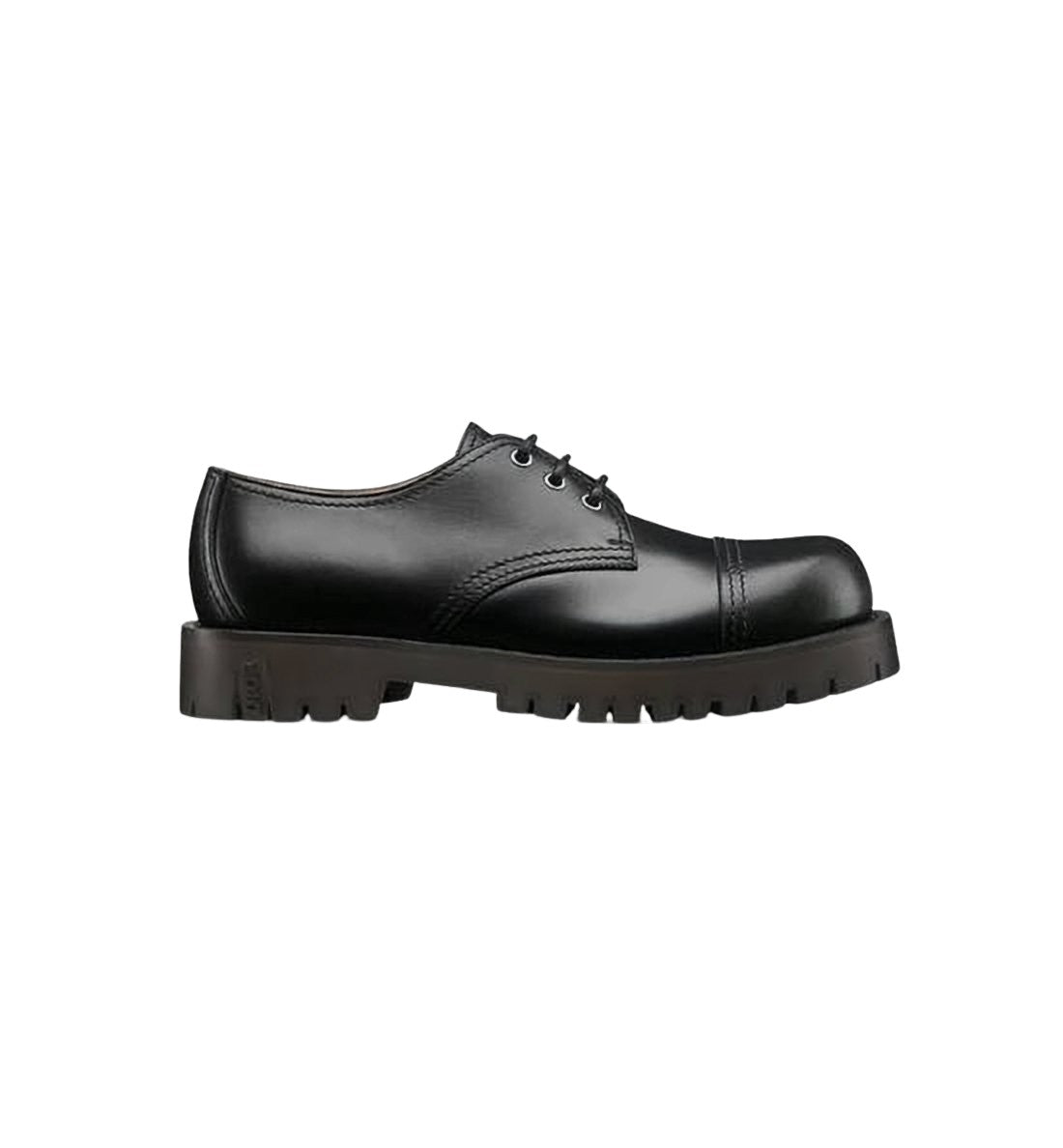 Black Cap-Toe Dress Shoes